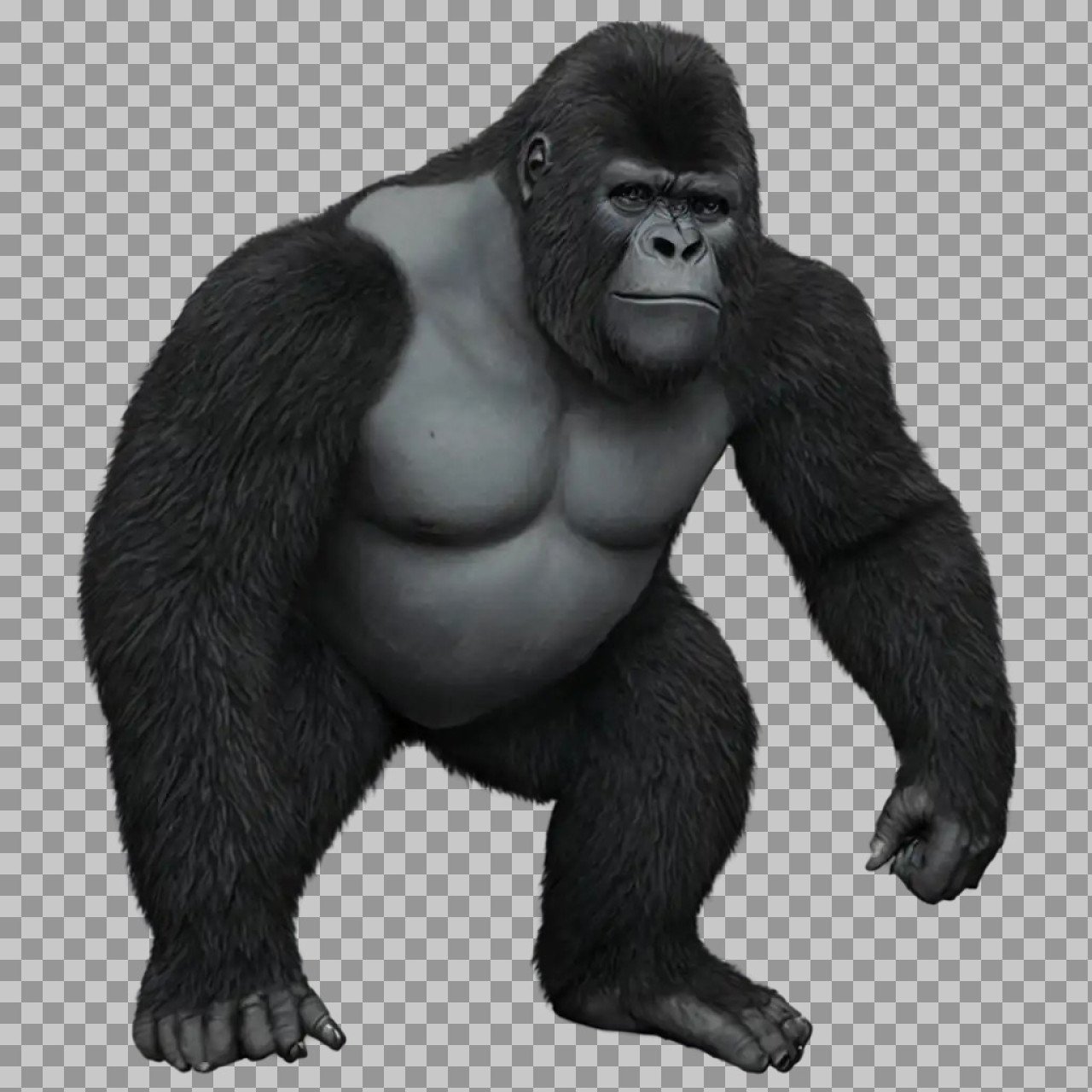 Realistic Gorilla PNG | Free Transparent Wildlife Image...