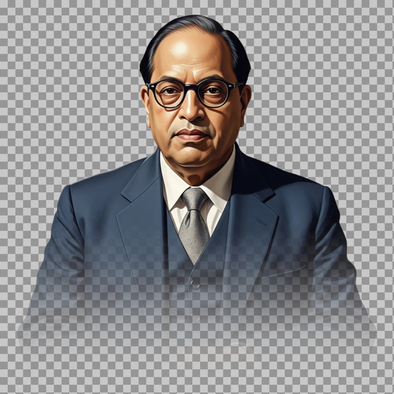 Dr. Ambedkar HD Portrait PNG (Seated) | Free Download...