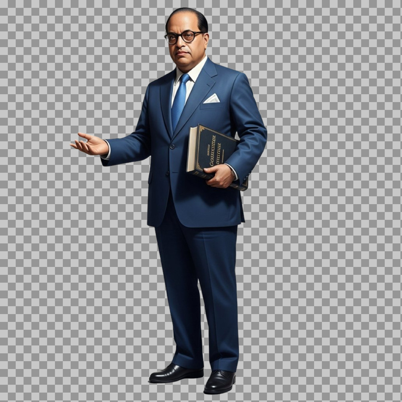 Dr. Ambedkar PNG (Full Body, Speaking Pose) | Free Download...