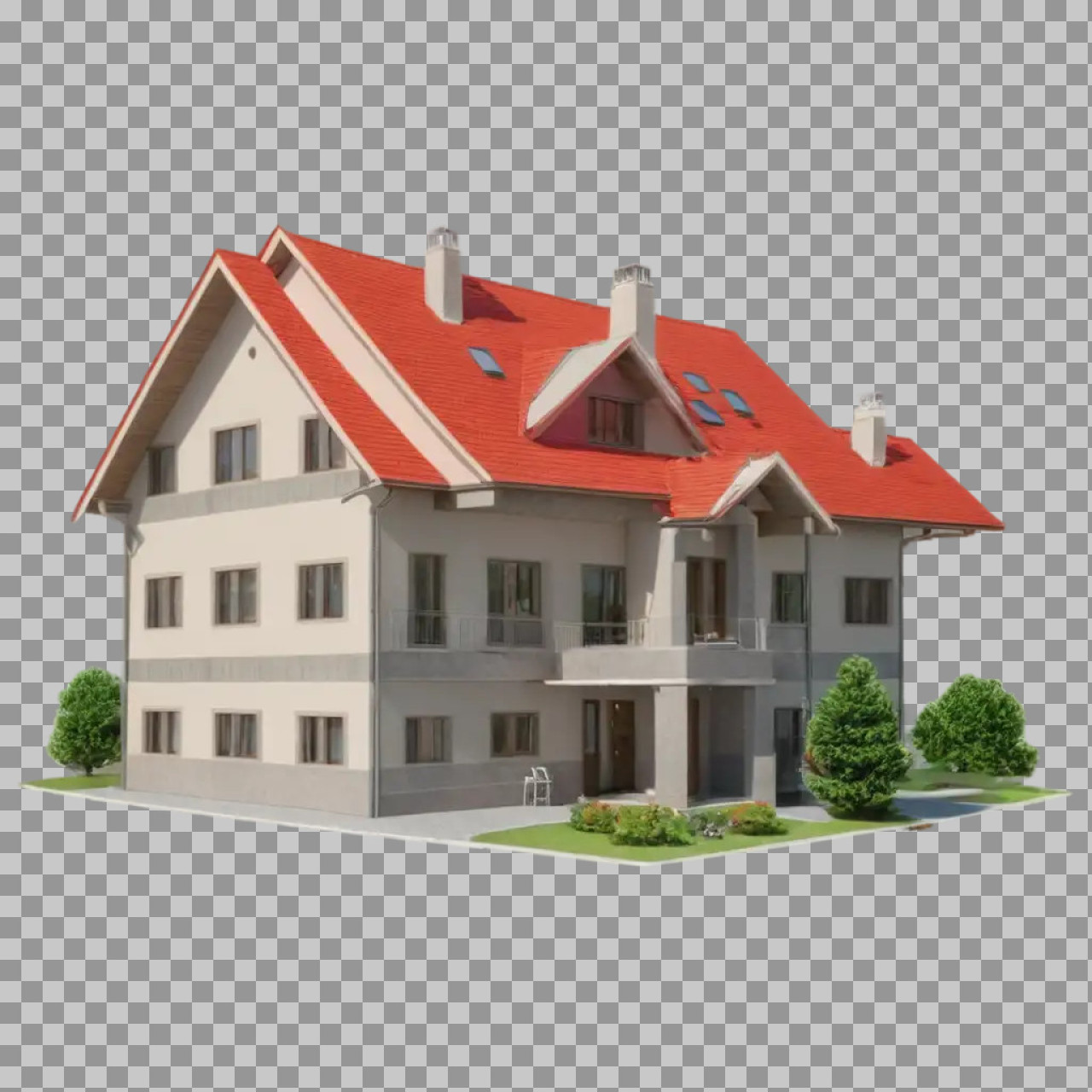 Modern House PNG with Transparent Background | Free Download...