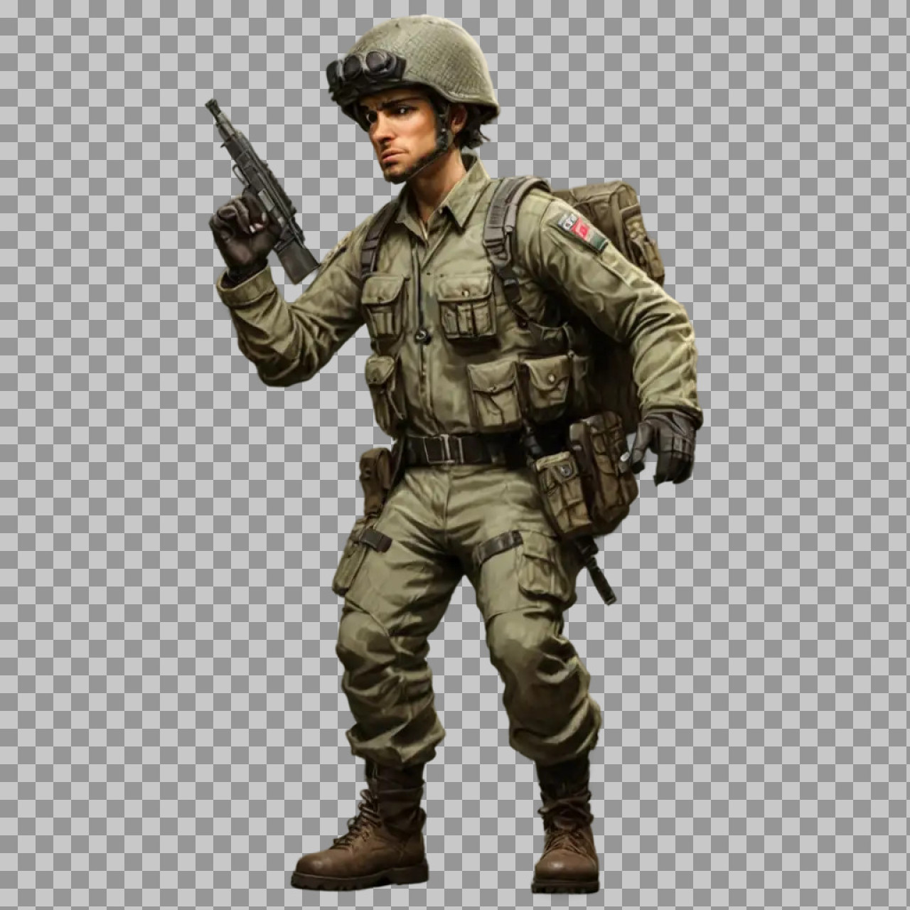Soldier PNG | Royalty-Free Military Character Illustration...