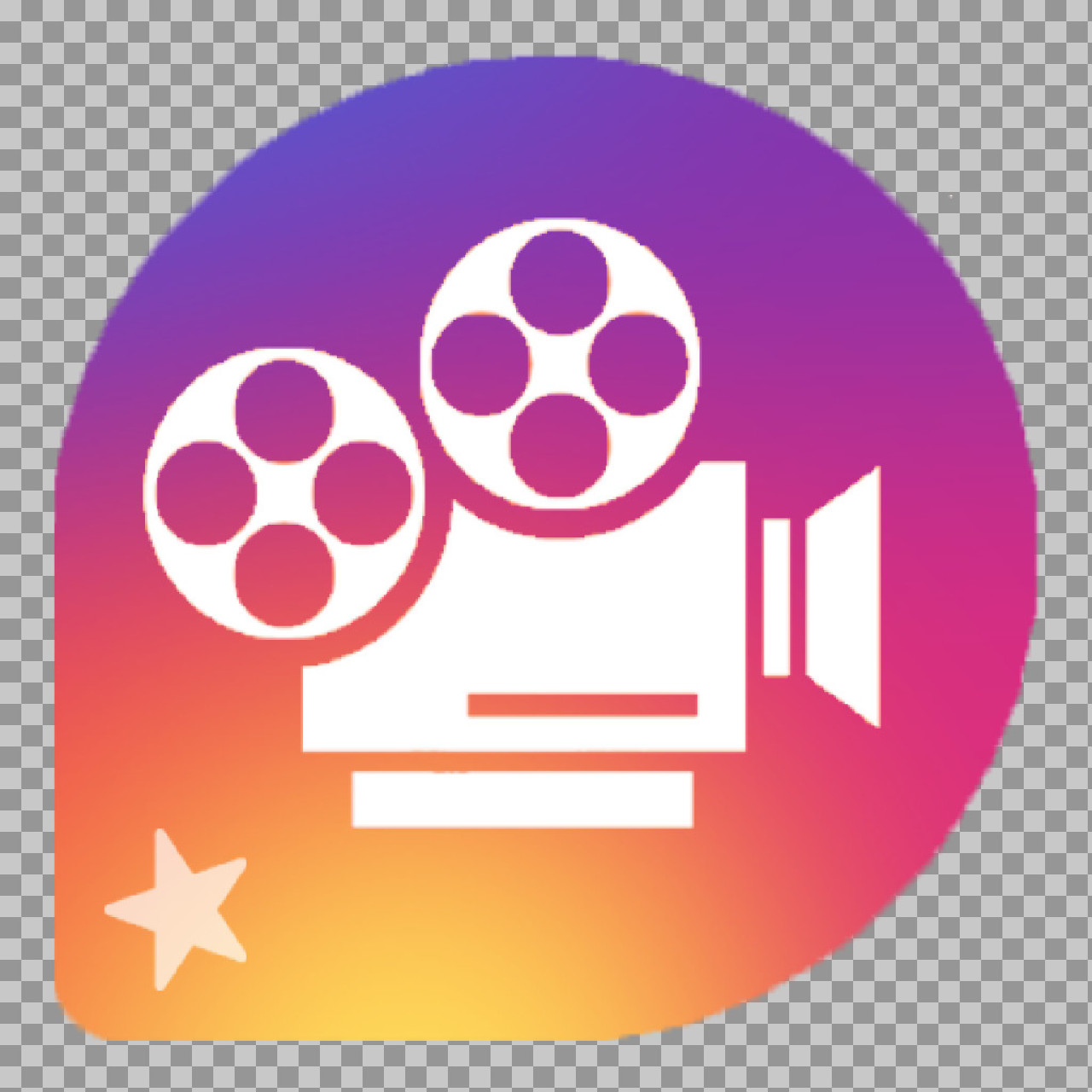 Gradient Video Camera Icon PNG | Social Media & Content Creator Logo...
