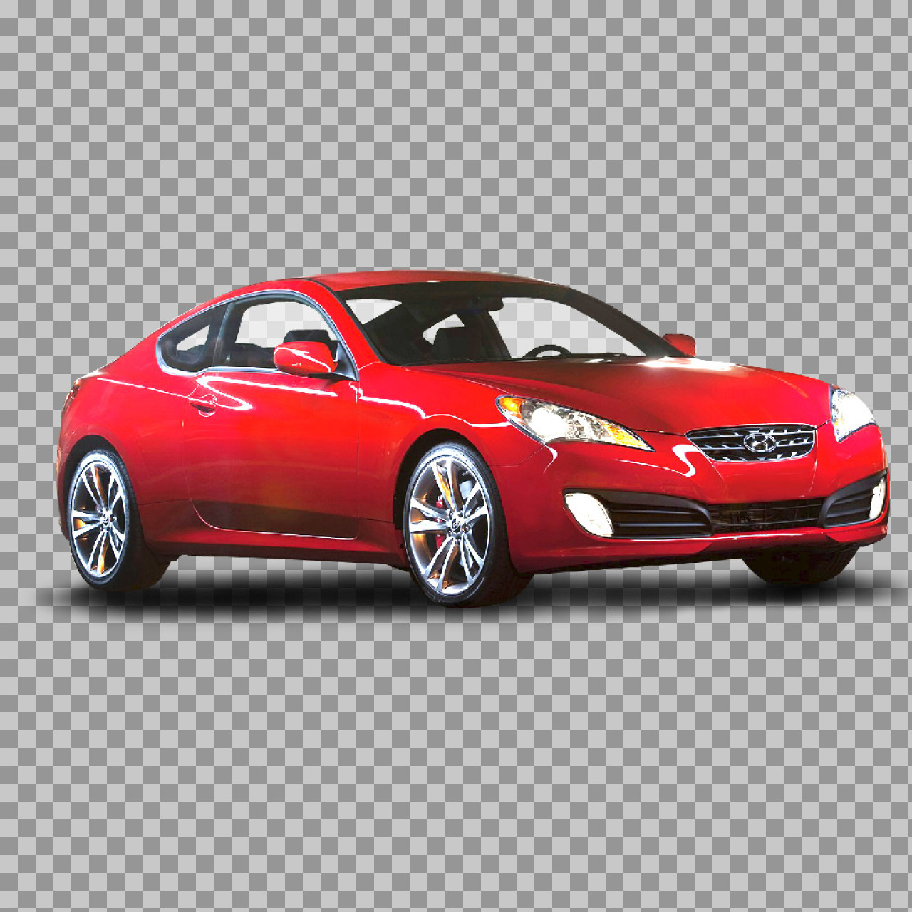 Red Hyundai Genesis Coupe PNG | Free Transparent Car Image...