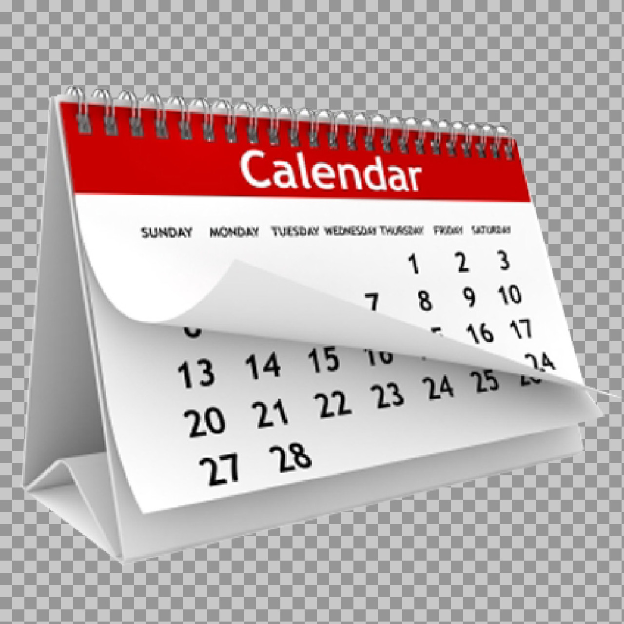 3D Desk Calendar PNG | Time, Planning & Scheduling Icon...