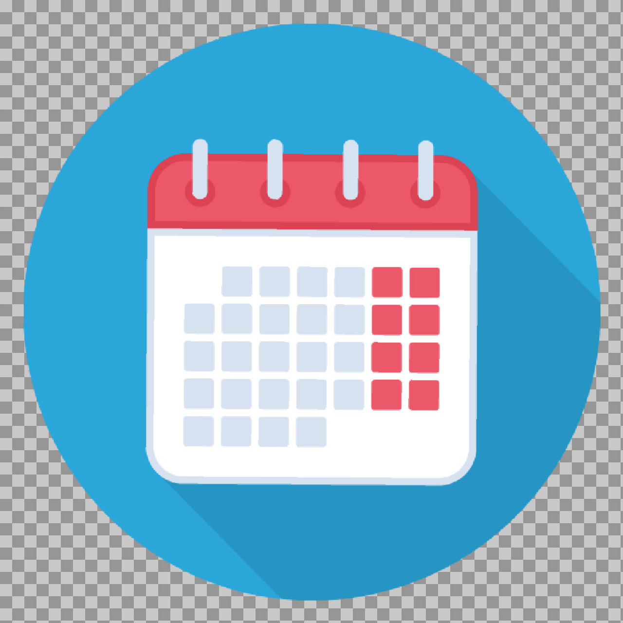 Flat Calendar Icon PNG | Schedule & Date Symbol...