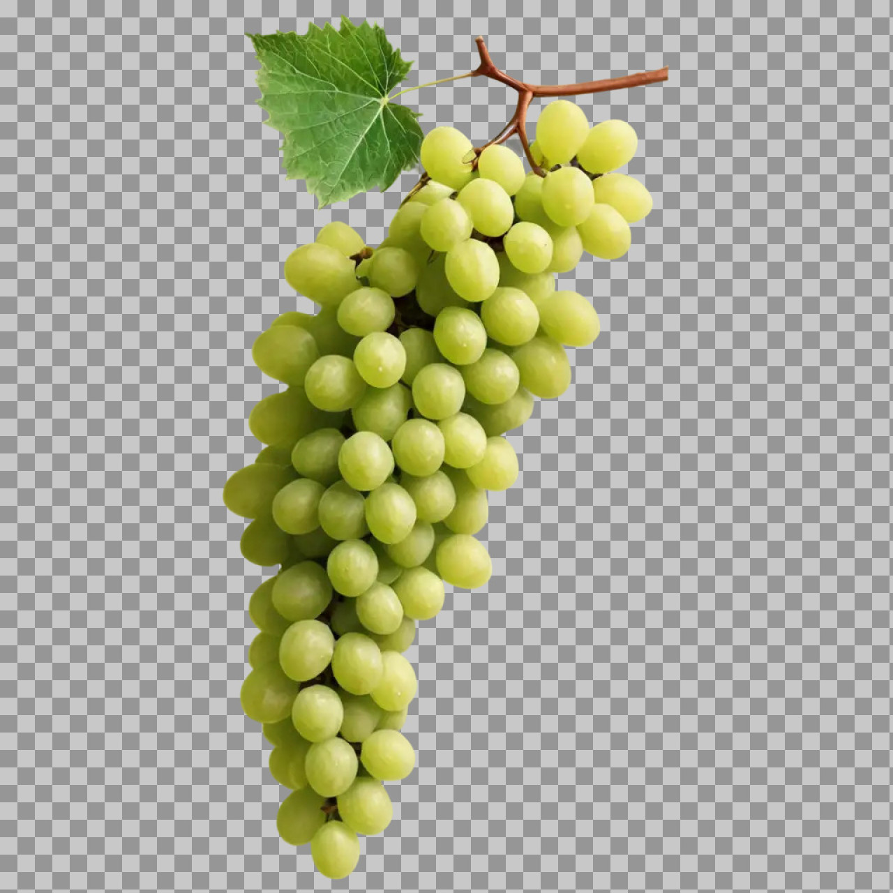 Fresh Green Grapes PNG on Transparent Background | Stock Photo...
