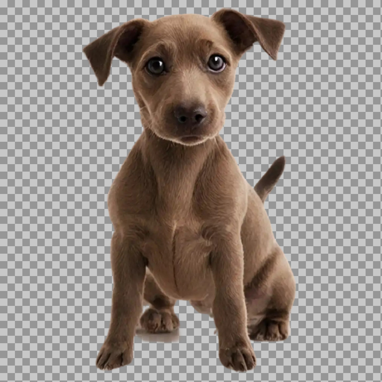 Cute Brown Puppy PNG Transparent Background – High Quality Dog Image...
