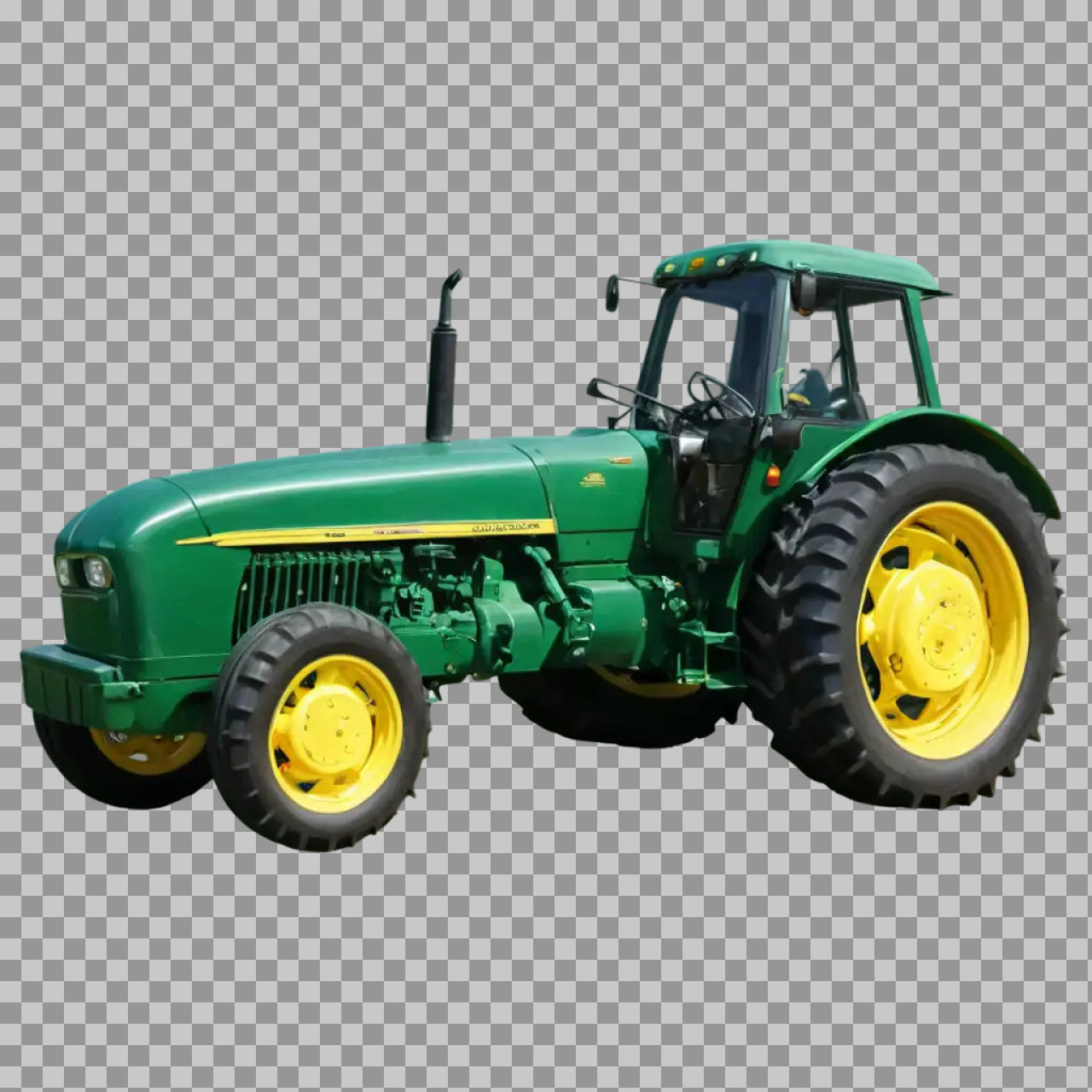 Green Tractor PNG – Agricultural Farm Vehicle Image...