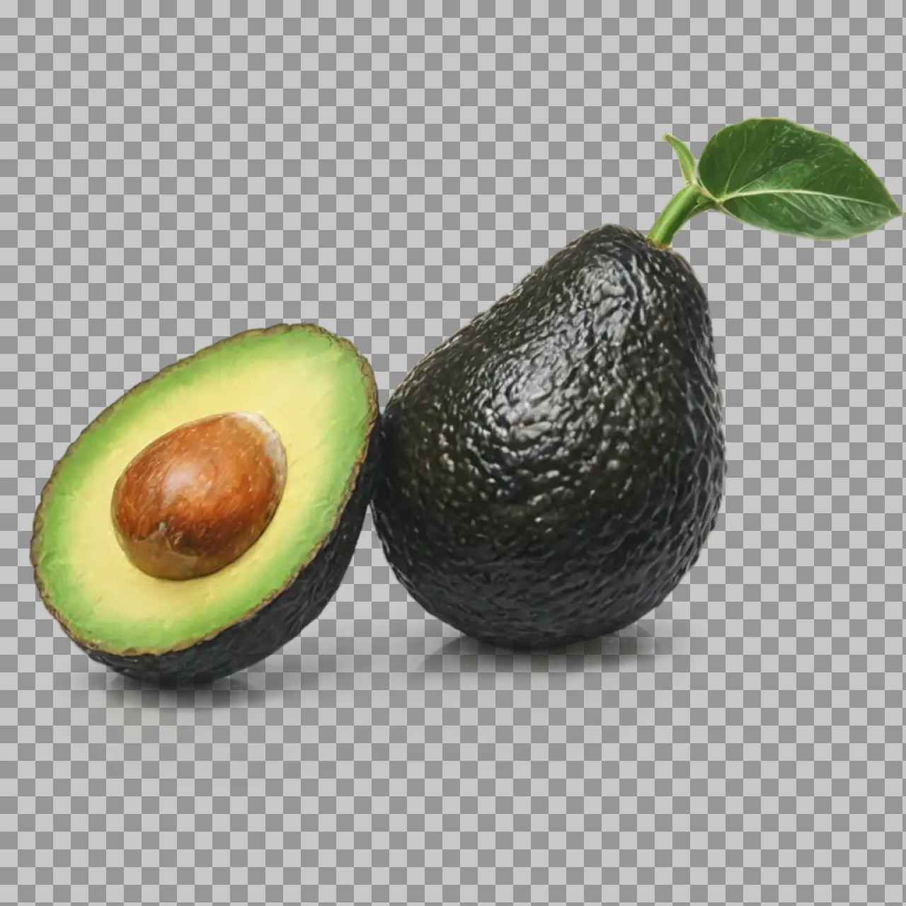 Avocado PNG – Whole and Half Fresh Avocado Image...