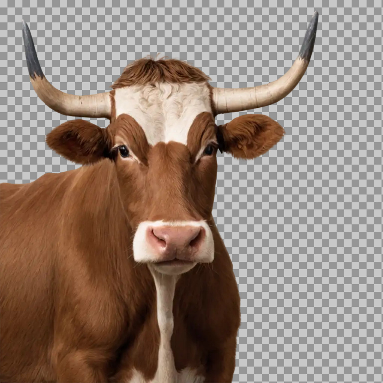 Cow PNG Transparent Background | Brown and White Cattle Cutout...