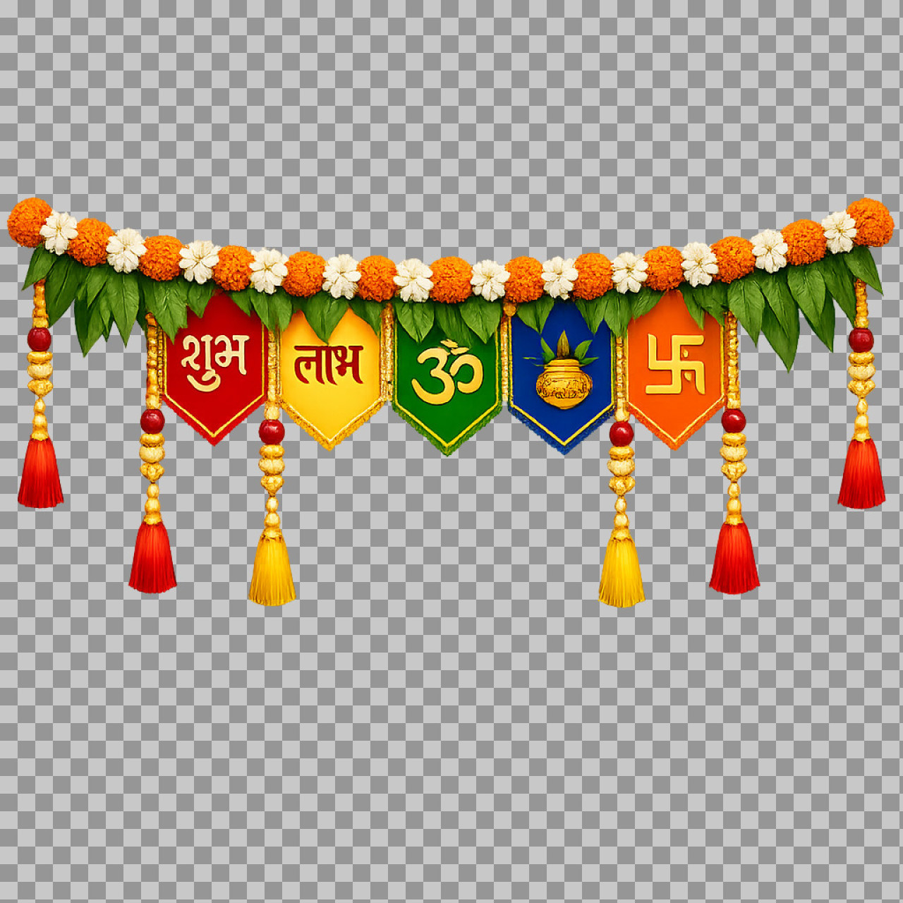 Shubh Labh Om Toran PNG | Diwali Festival Decoration...