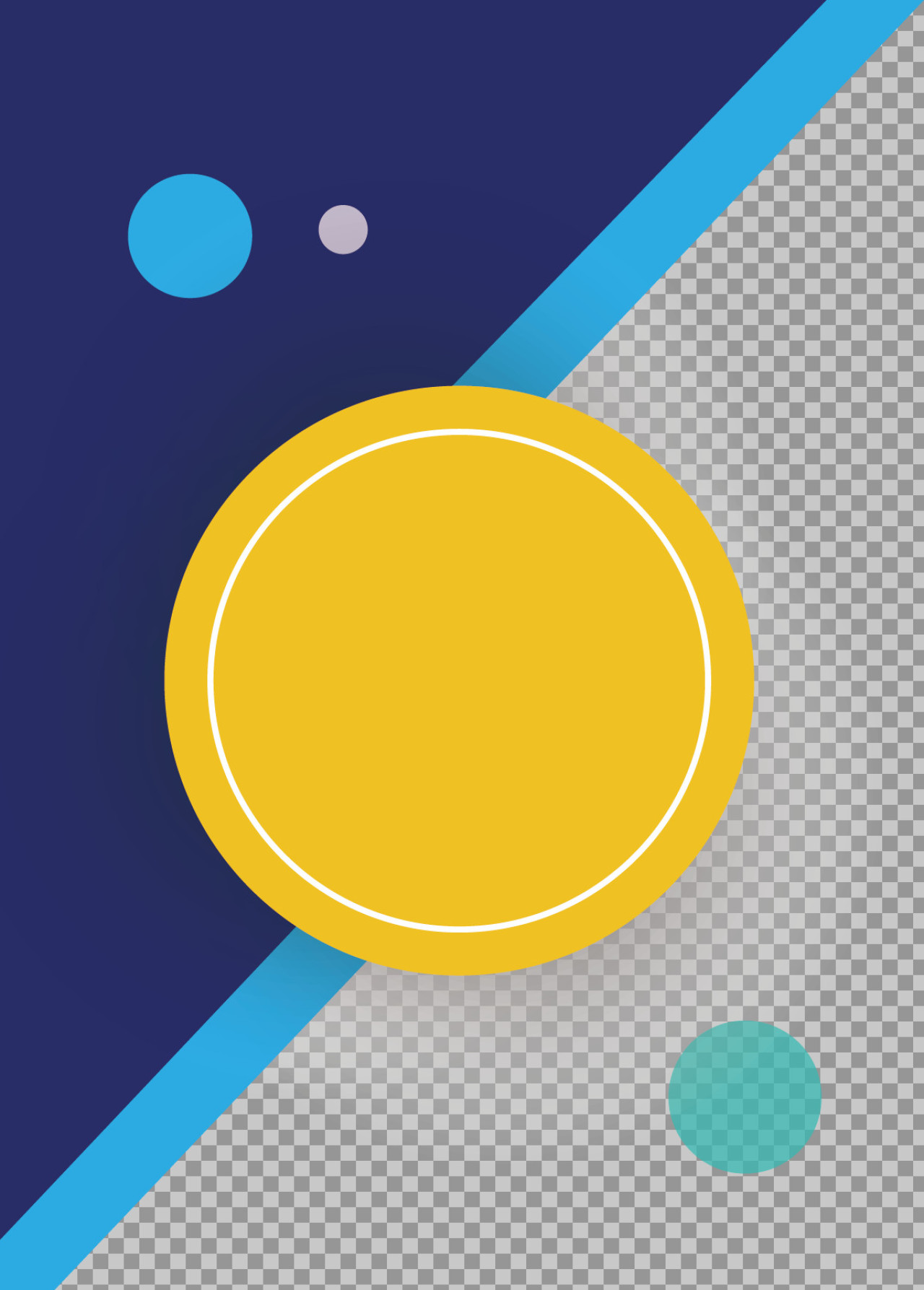 Abstract Geometric Background PNG | Navy Blue & Yellow Flyer Template...