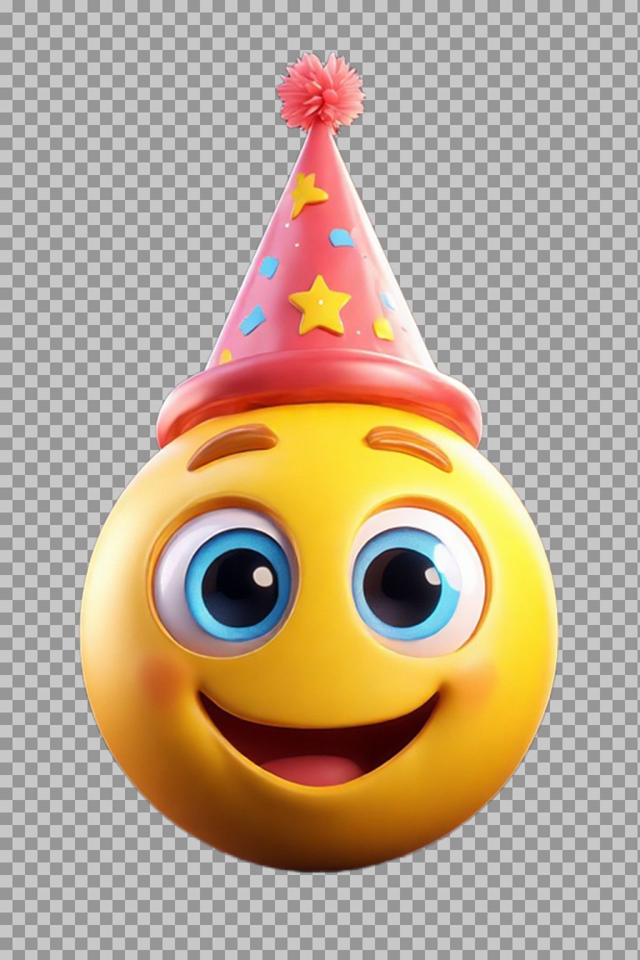 Smile Face birthday emoji PNG download...