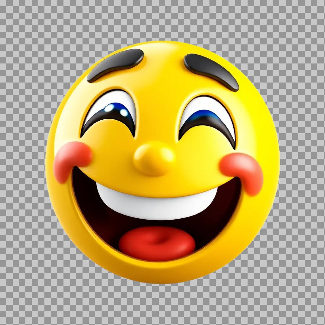 Emotion smiling emoji PNG transparent image...