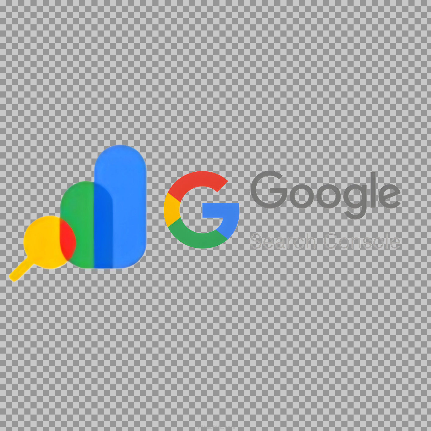 Latest google search consol logo PNG images with google search consol text