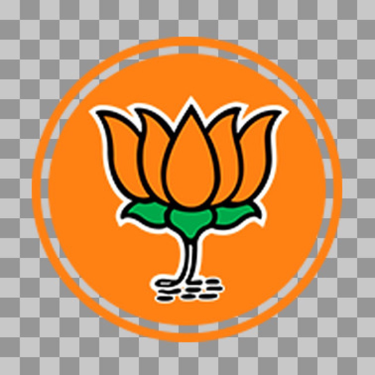 BJP Logo sticker PNG image download