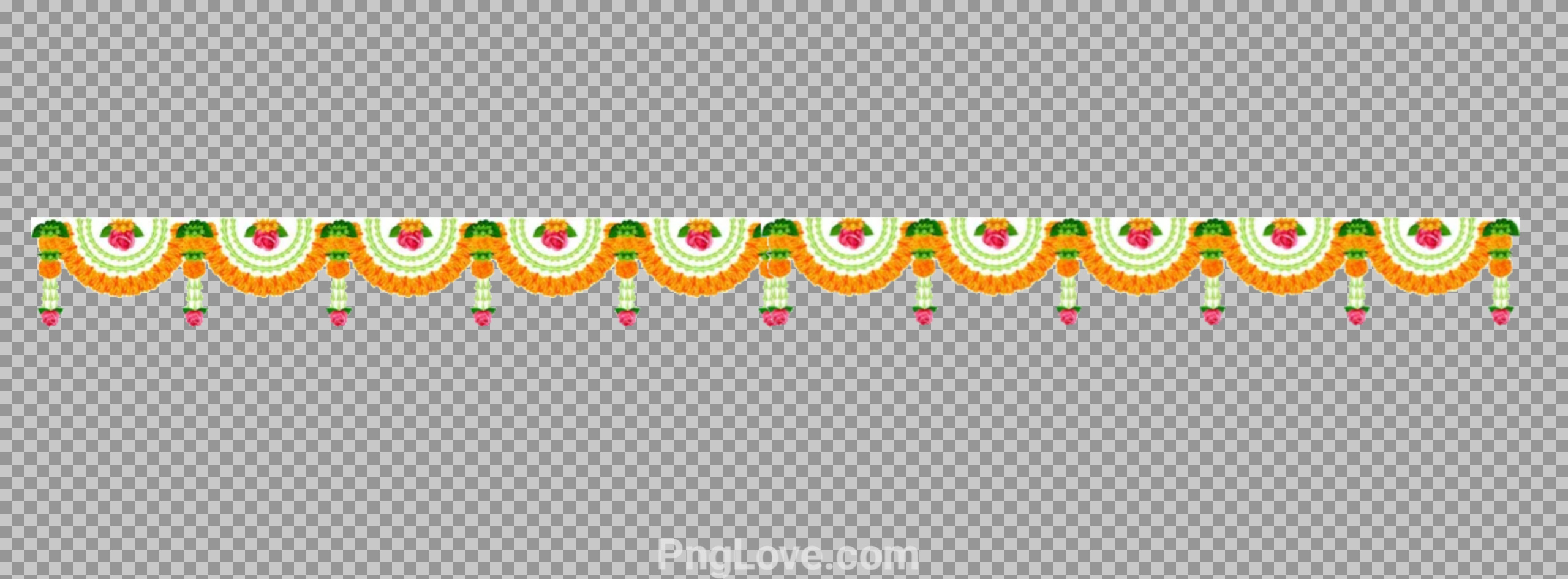 Flower decoration Toran PNG image download