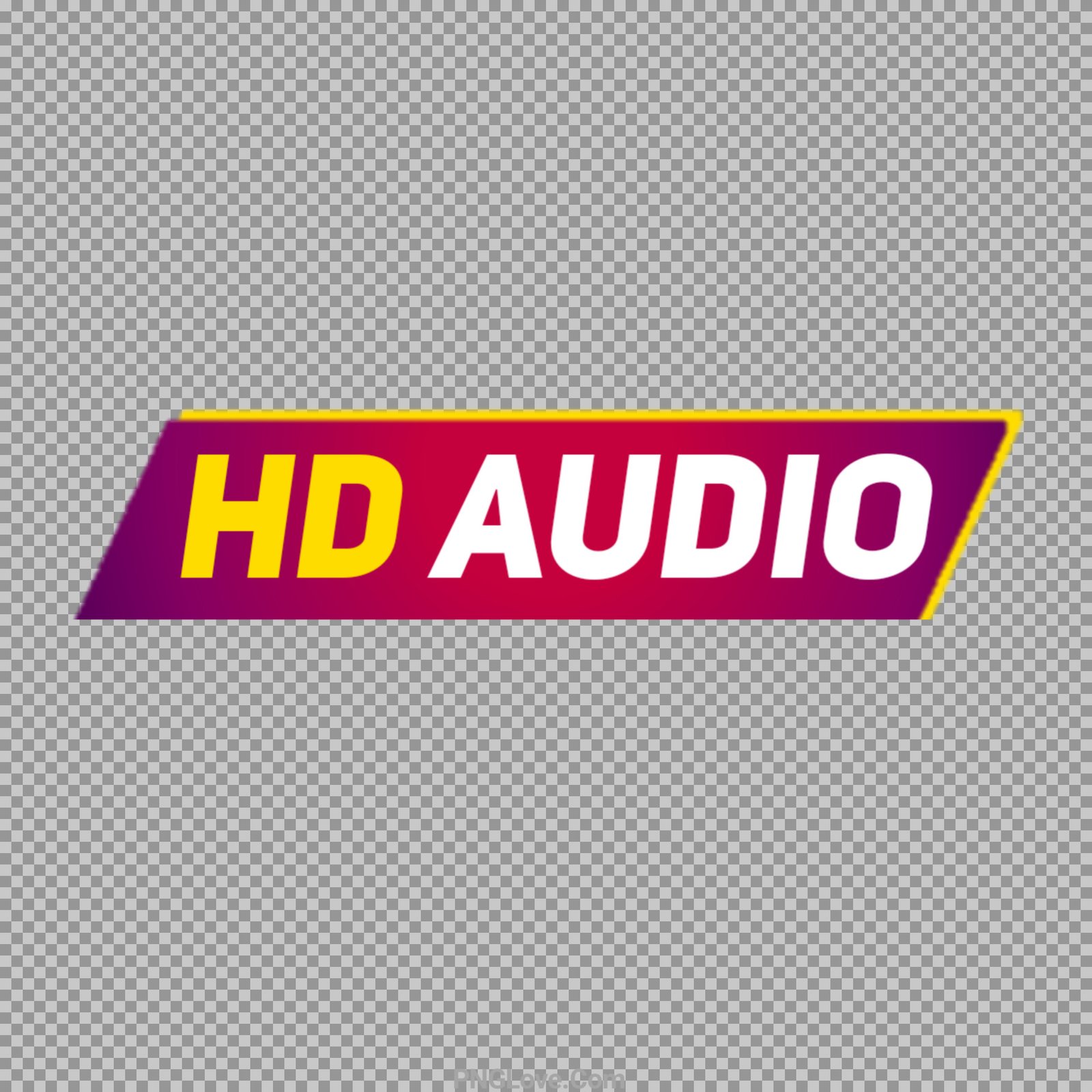 HD Audio sticker  PNG