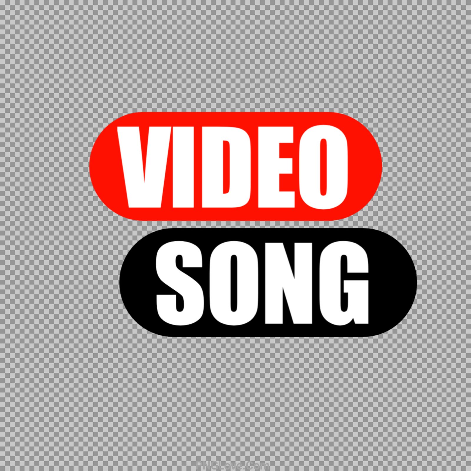Video song logo sticker PNG image download