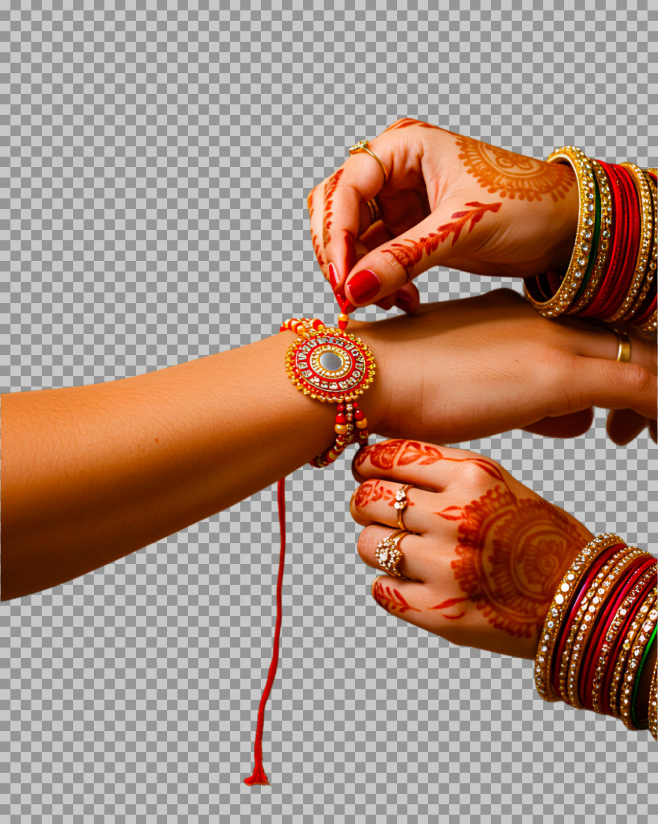 Happy Rakhi Hand PNG | Raksha Bandhan Greeting