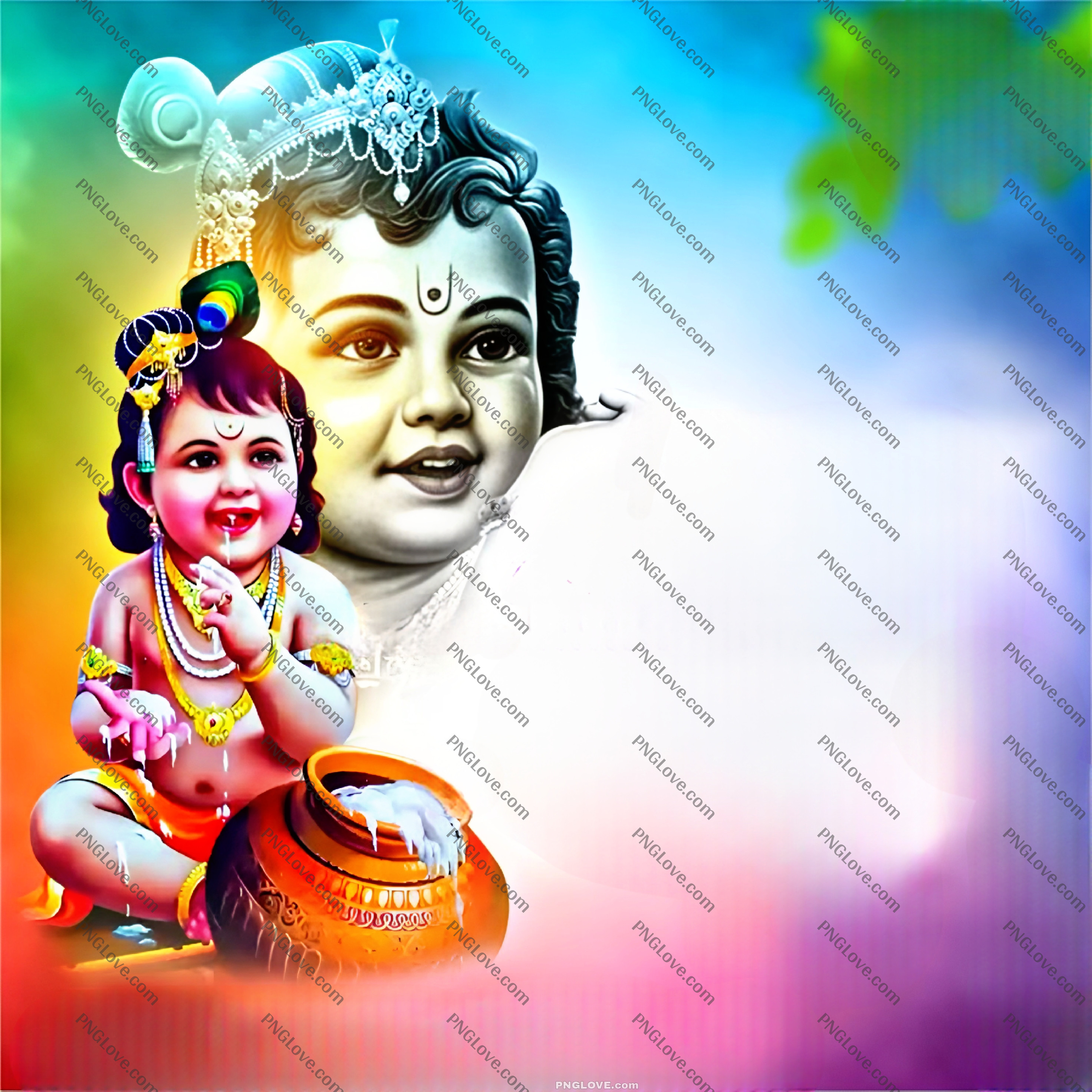 Krishna Janmashtami Banner & Poster Editing Backgrounds