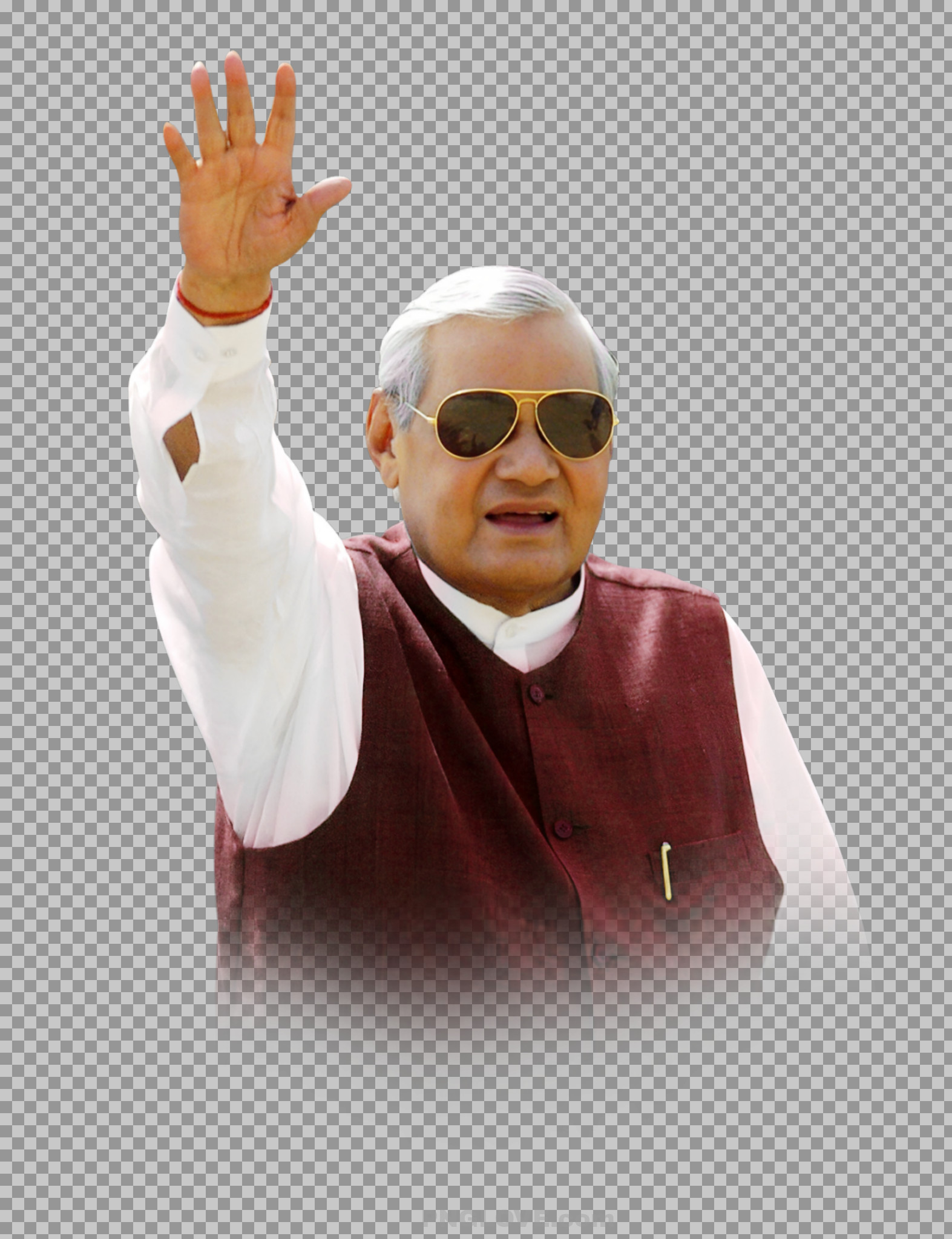 Atal Bihari Vajpayee Waving Hand PNG Image