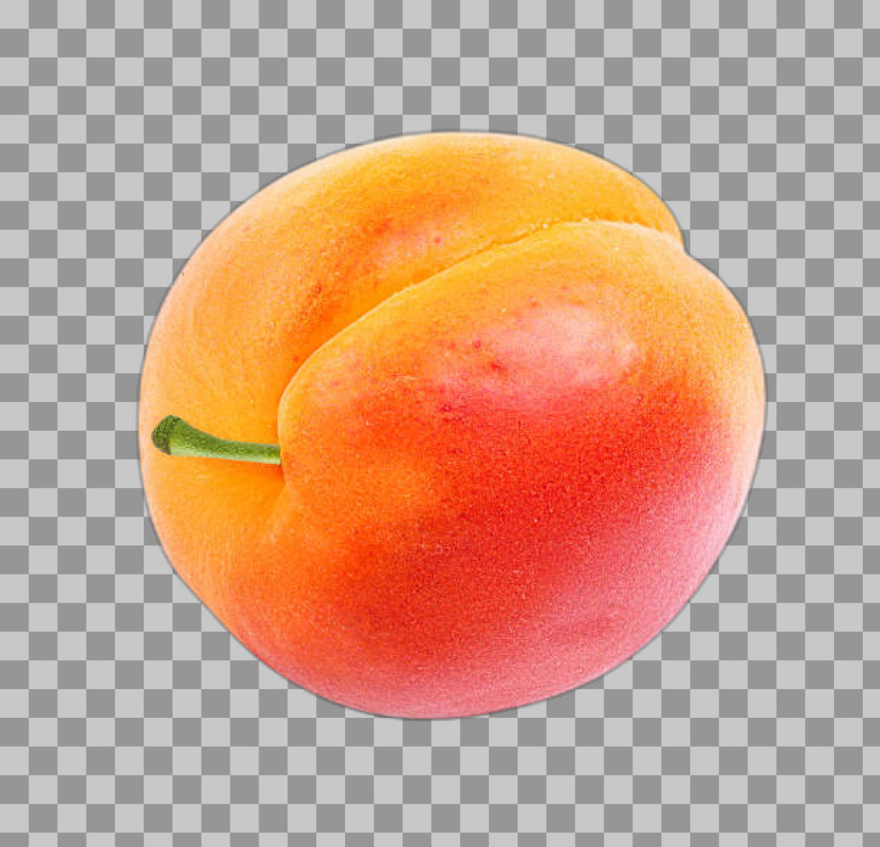 Single Ripe Apricot PNG transparent Image...