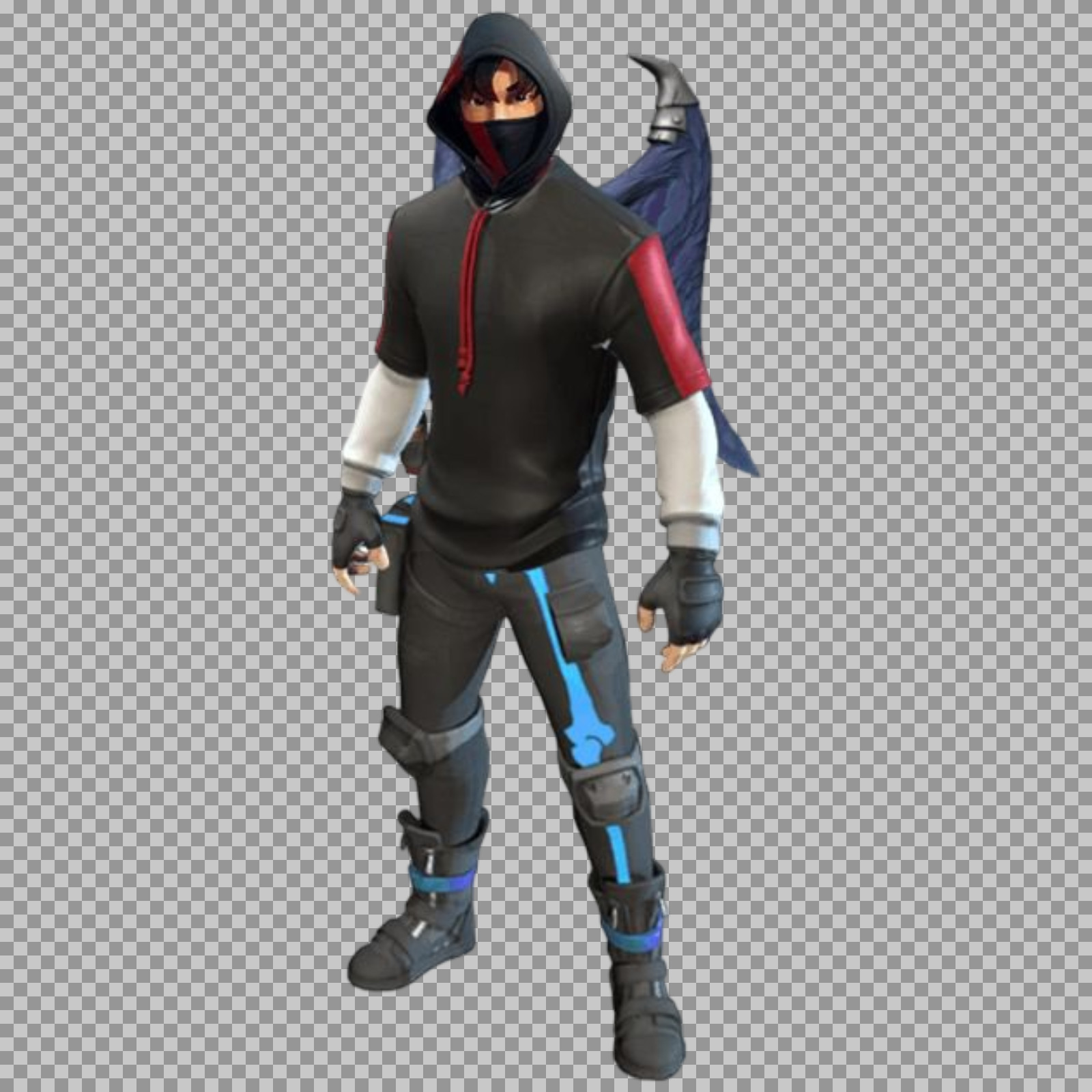 Fortnite iKONIK Skin with Fallen Wings PNG | Transparent Download...