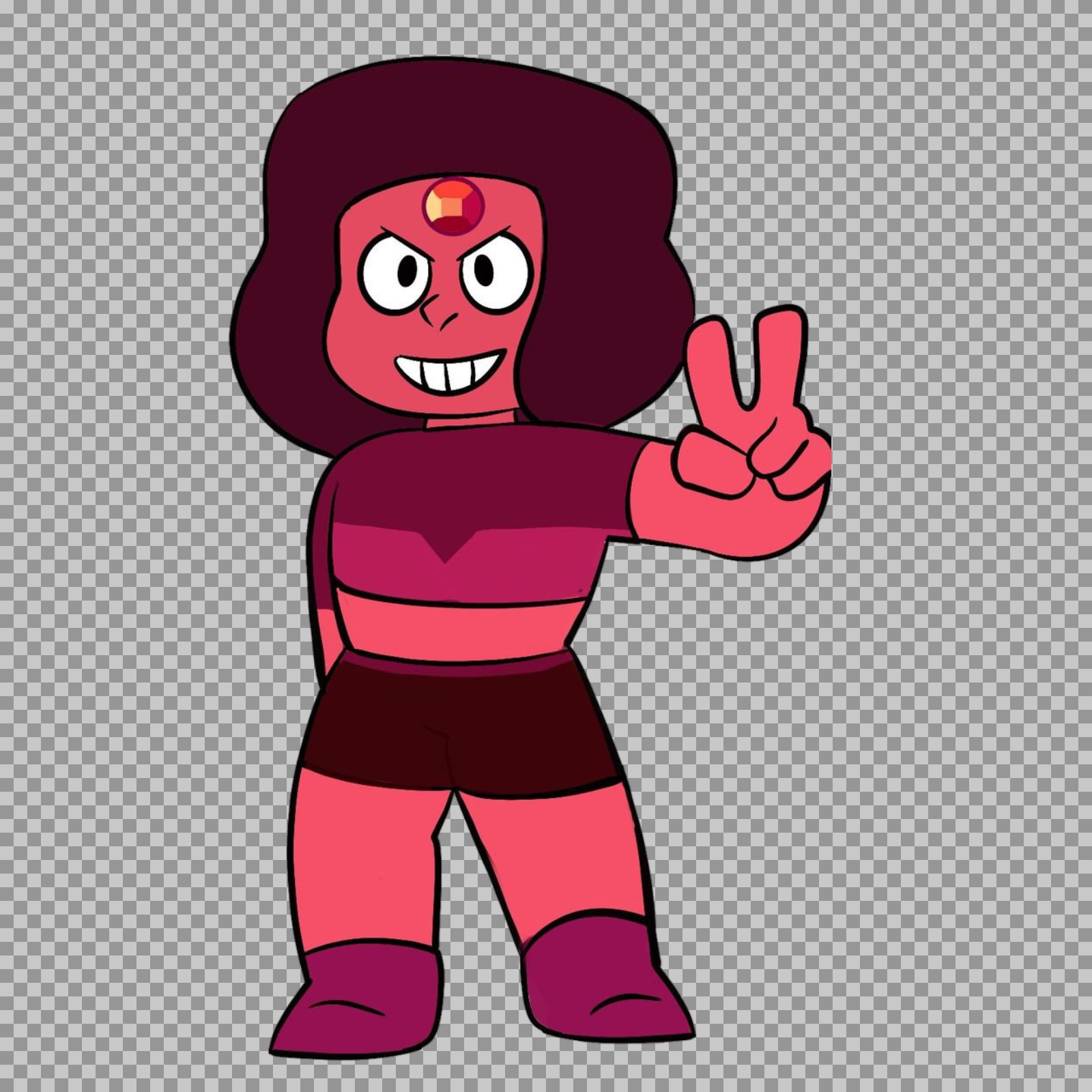 Steven Universe Doc PNG | Ruby Squad Leader Transparent Image