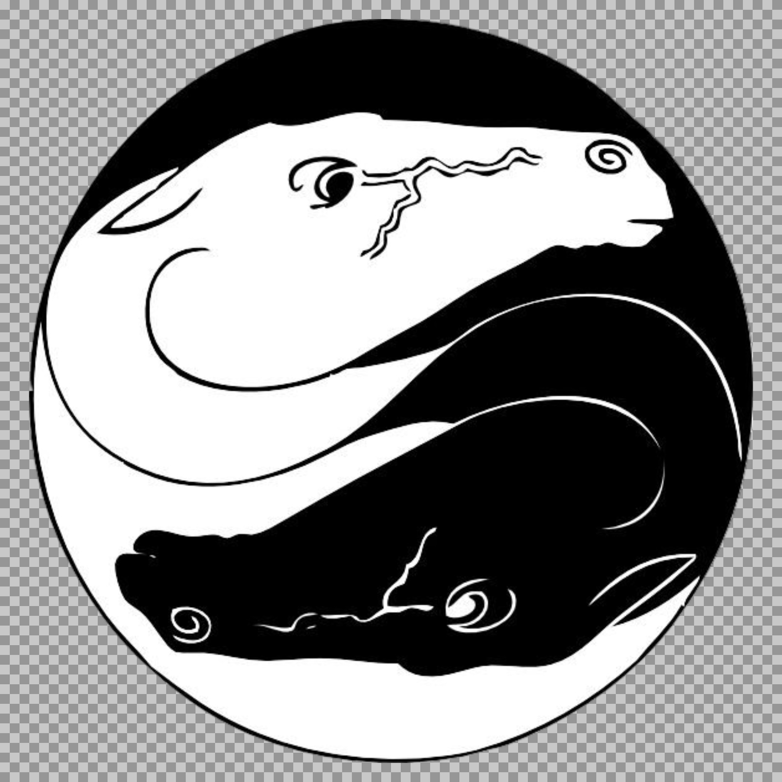Yin Yang Horse Symbol PNG | Free Spiritual Graphic Download