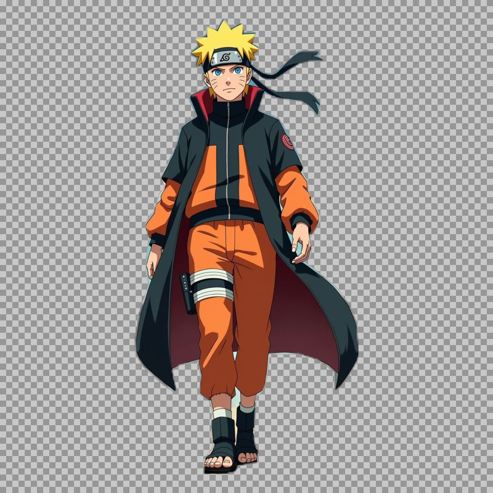 Naruto Uzumaki Walking PNG | Naruto Shippuden Transparent Download