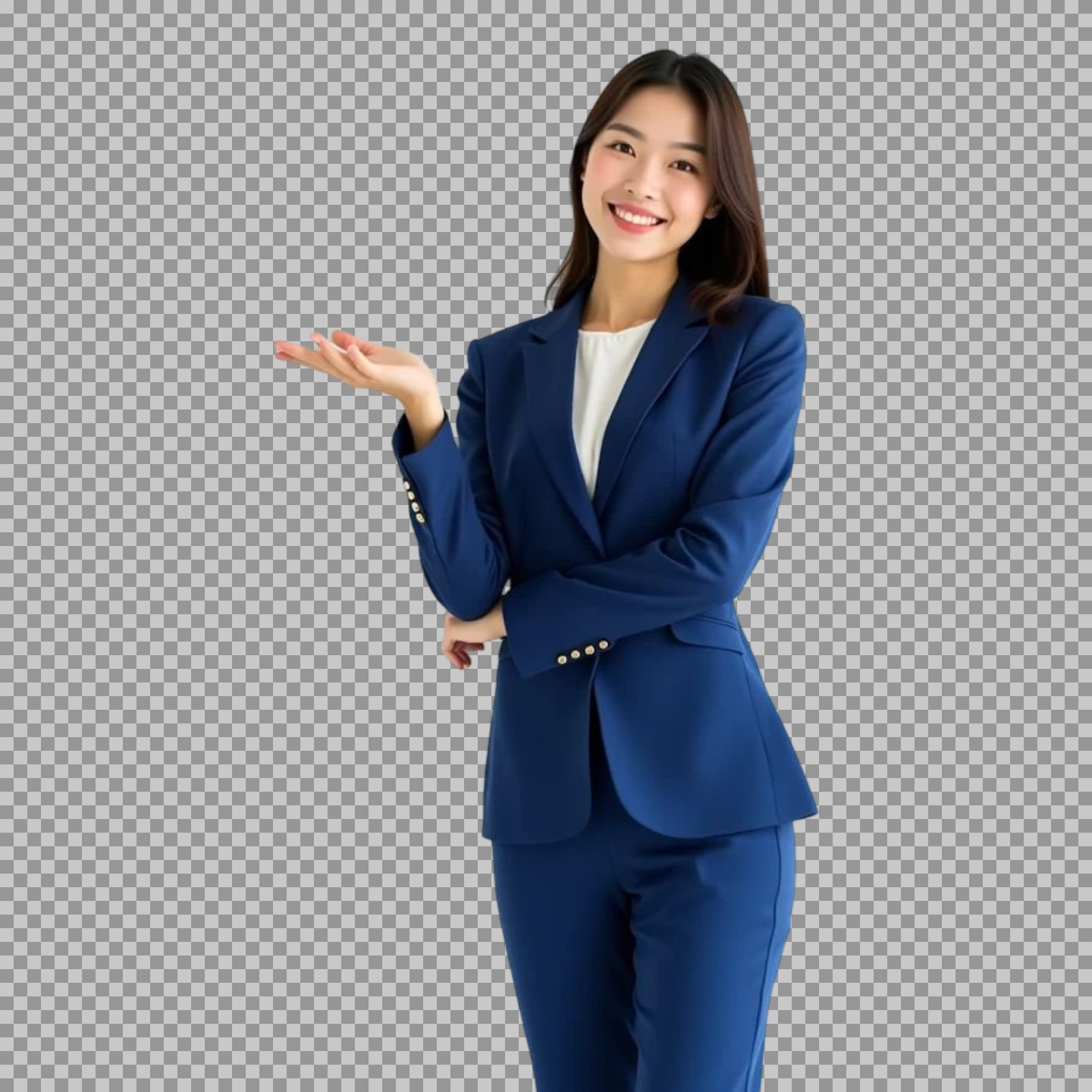 Asian Businesswoman Presenting PNG Transparent Image download...