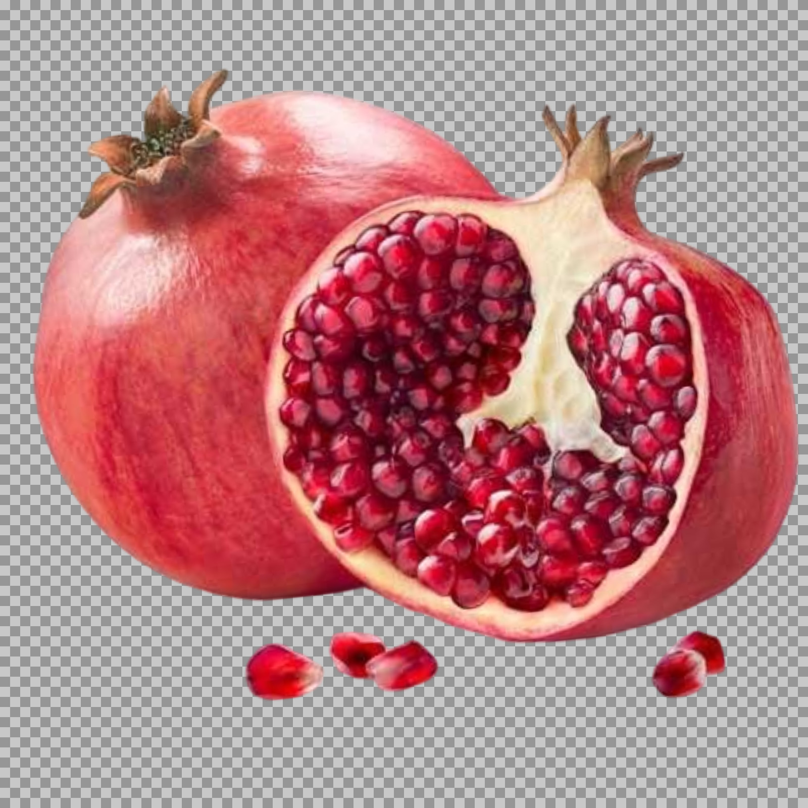 Fresh Pomegranate with Seeds PNG | High-Quality Fruit Image...