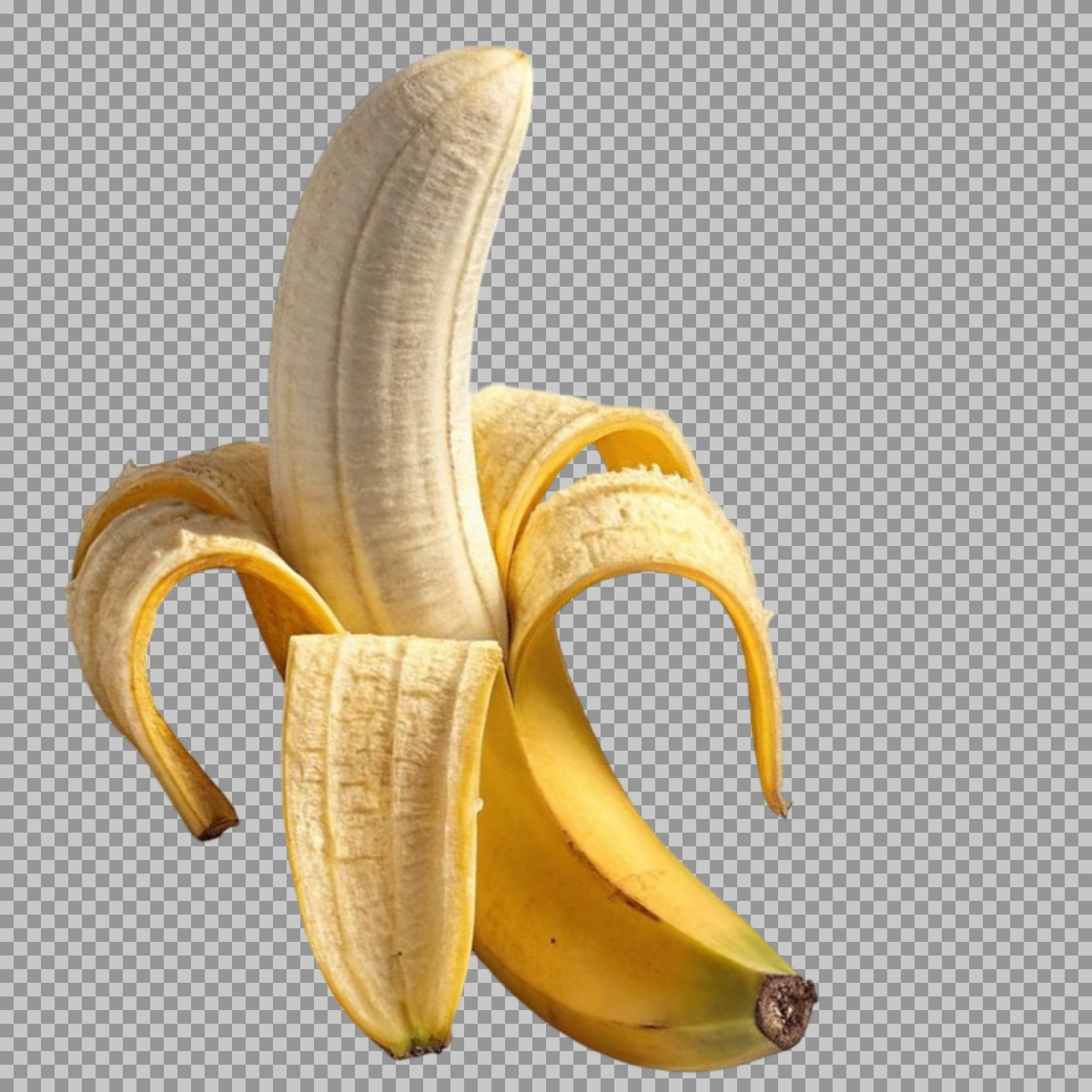 Peeled Banana PNG | Ripe Fruit with Transparent Background